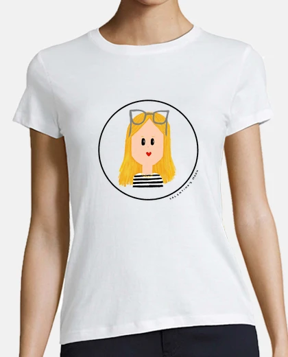 Camiseta Rubia - Mujer, manga corta, blanca, algodón orgánico