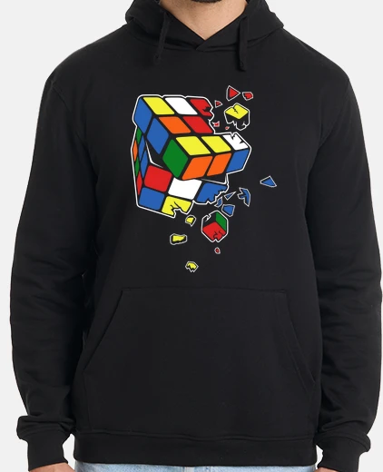 Hoodie rubik39s cube explosion