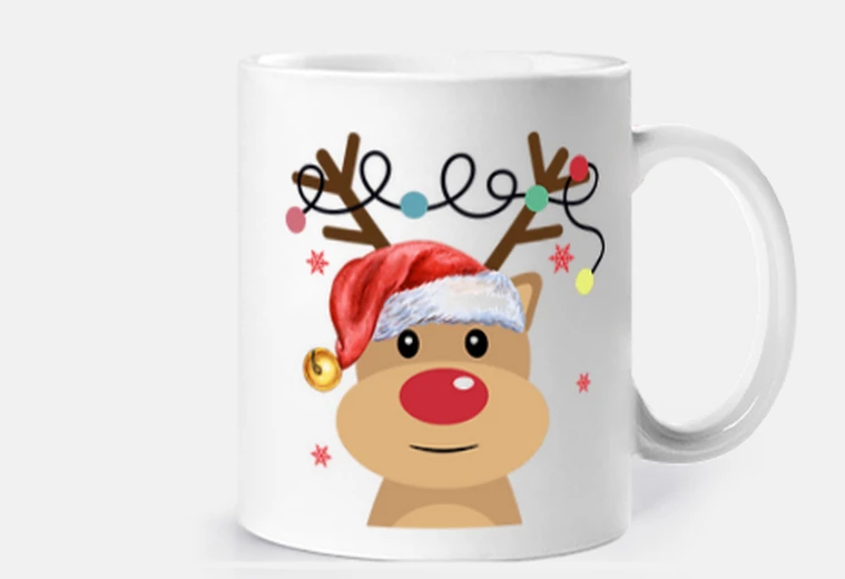 Tazza Rudolph la renna santa Natale