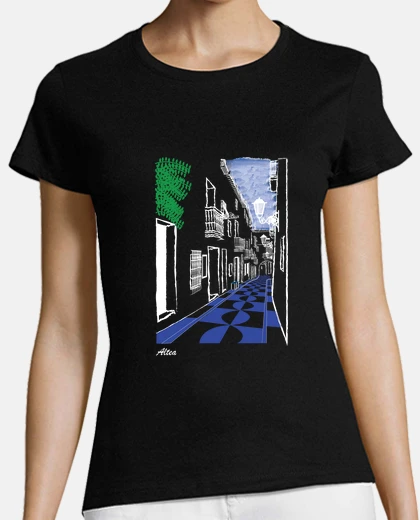 Tee-shirt rue altea mayor en bleu et blanc pour elle