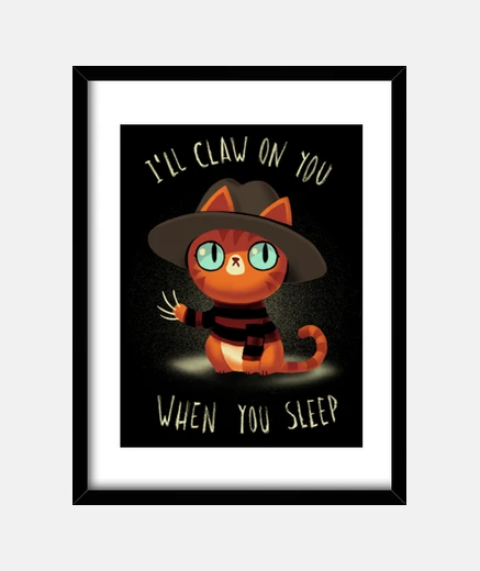 Cadre rue d&#39;orme de chat mignon - kitty