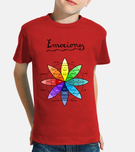 Ropa Rueda de las emociones - Niño, manga corta, naranja