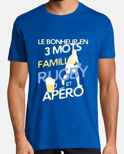 Tee-shirt Rugby - famille - apéro