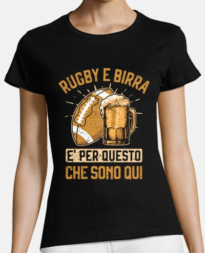 T-shirt rugby and rugby player gift beer