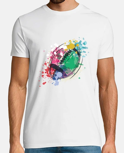 Tee-shirt rugby aquarelle