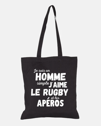 Sac Rugby et apero humour rugbyman cadeau