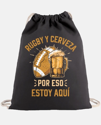 Bag rugby y cerveza por eso estoy aqui