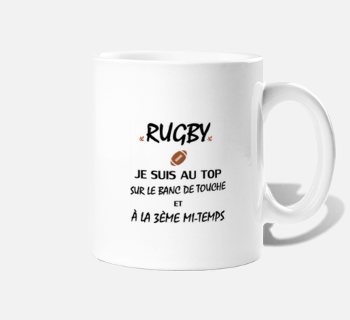 Tasse personnalisée rugby - Cadeau humour rugby