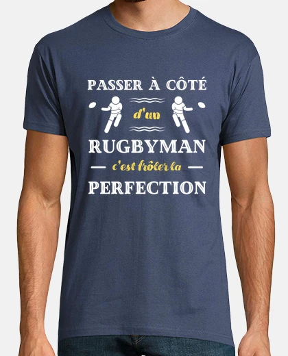 Tee-shirt rugbyman parfait humour rugby homme
