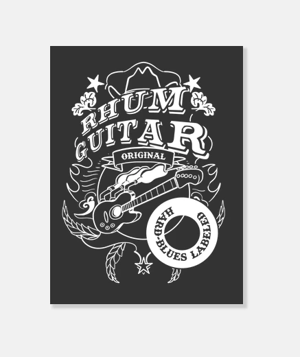 Wall rum guitar