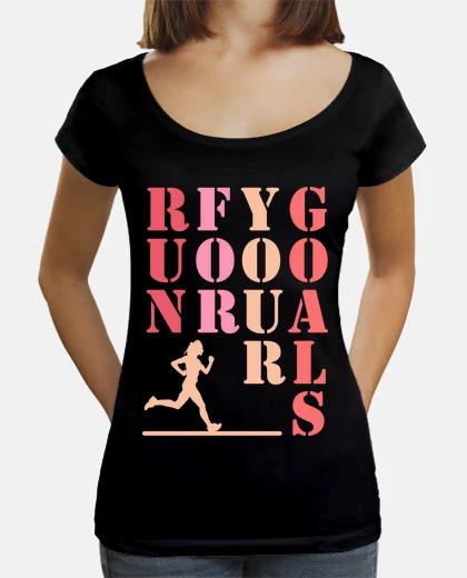 T-shirt run for your goals running woman