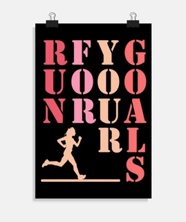 Run For Your Goals Running Woman