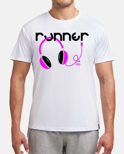 T-shirt runner-caschi