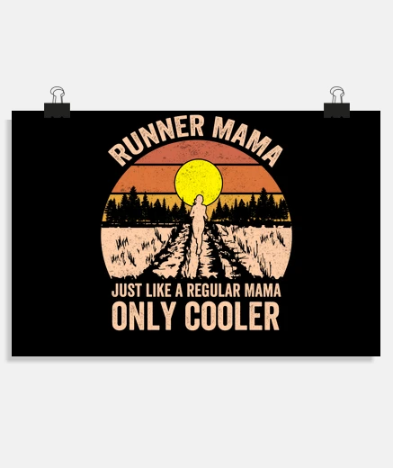 Poster runner mama funny marathon