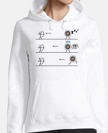 Hoodie running archery target