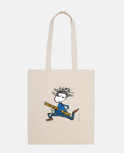 Bag running bassoonist
