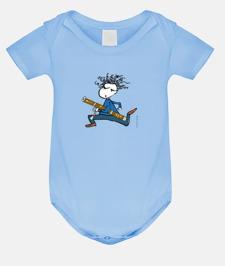 Kids running bassoonist