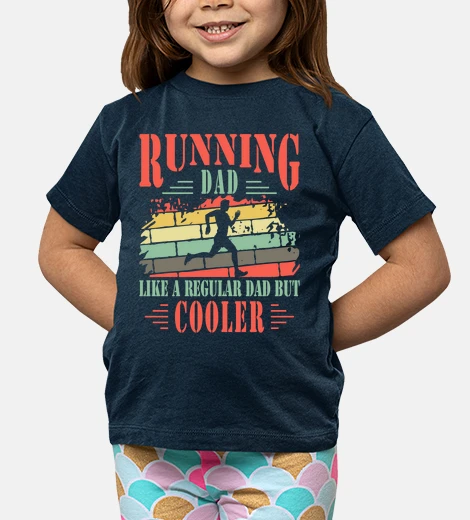 Kids running dad cooler runner father gift