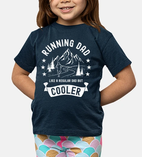 Kids running dad cooler trail running