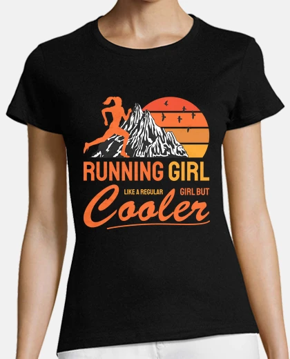 T-shirt running girl cooler trail runner