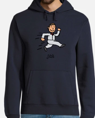 running man in tracksuit