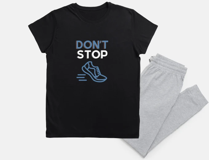 Pyjama running marathon motivational phrase