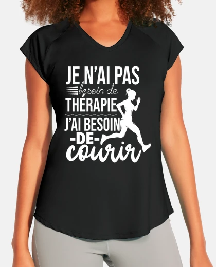 Tee-shirt Running Pas Besoin de Therapie