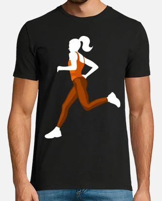 Camiseta running online blanca