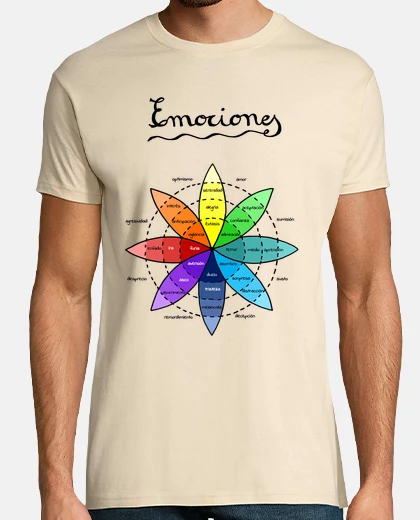 T-shirt ruota le emozioni - uomo, manica corta, crema, qualità extra