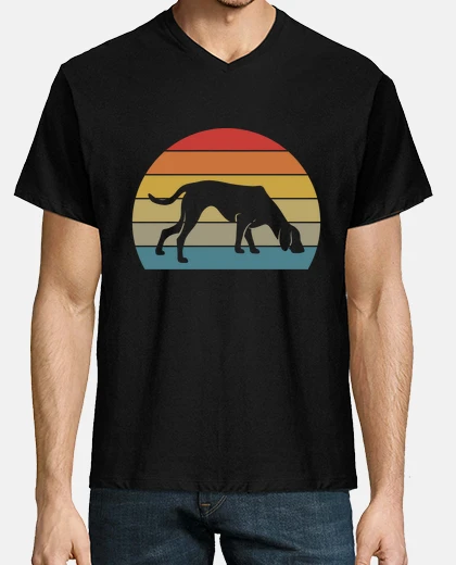 Camiseta sabueso retro yo perro amo perro domést