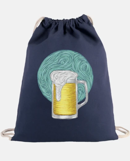Sac sac à dos peinture à la bière