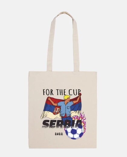 Sac sac de femme tote bag maillot manches longues homme  pour supporter l équipe de serbie à la coupe du