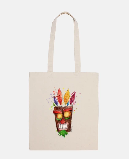 Sac sac en tissu aku aku de masque