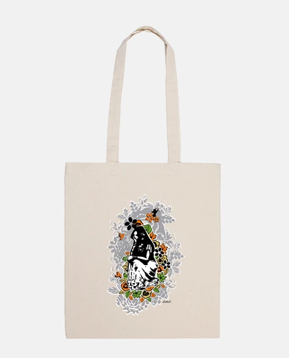 Sac sac en toile thinker v001 fond blanc
