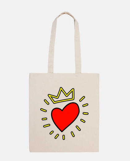Sac sac fourre-tout couronne coeur