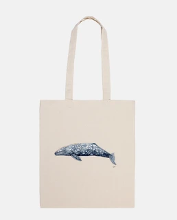 sac de toile de baleine grise