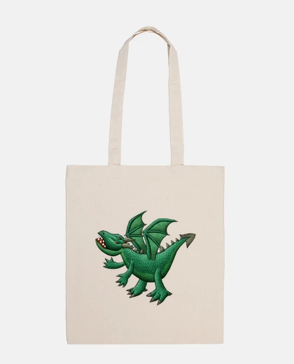 Borsa sacchetto di spalla verde del drago