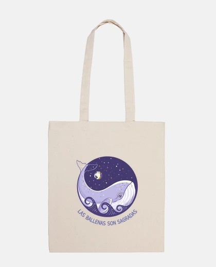 Bag sacred whale yin yang