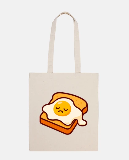 Bag sad fried egg