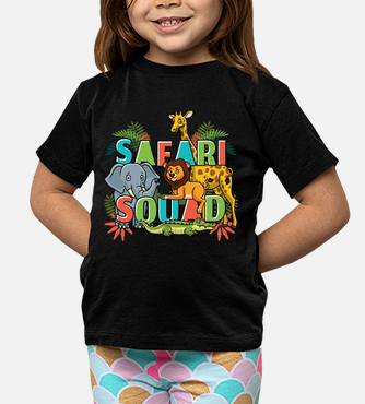 Safari squad zoo african animals kids t-shirt | tostadora