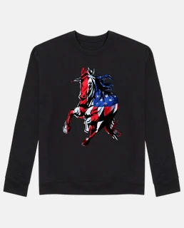 sagoma del cavallo della bandiera ameri