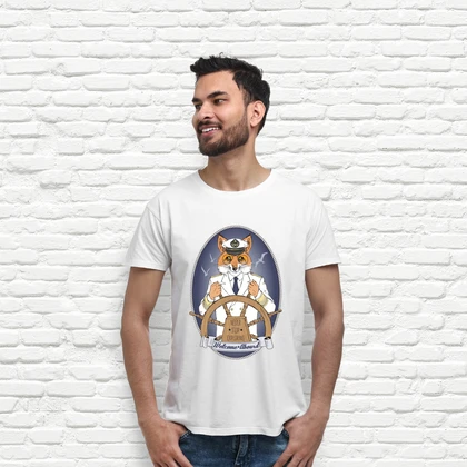 SATUR ■ Striped collar short sleeve t-shirt Sailor fox t-shirt | tostadora