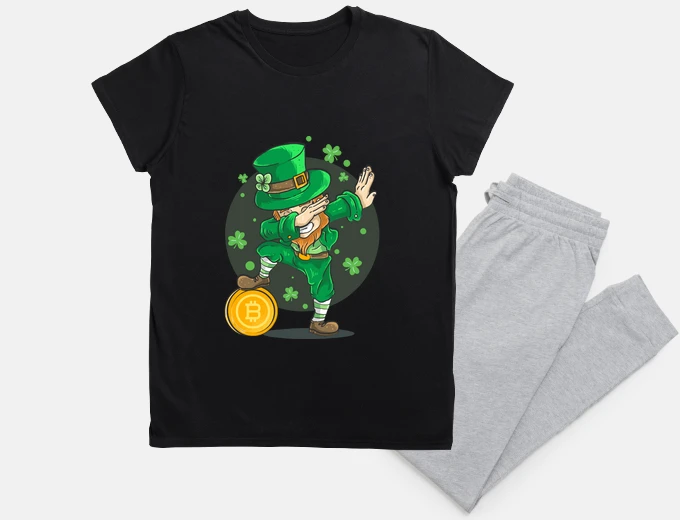 Pyjama saint patrick bitcoin gift
