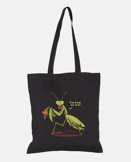 Bag saint valentine funny cute mantis pun