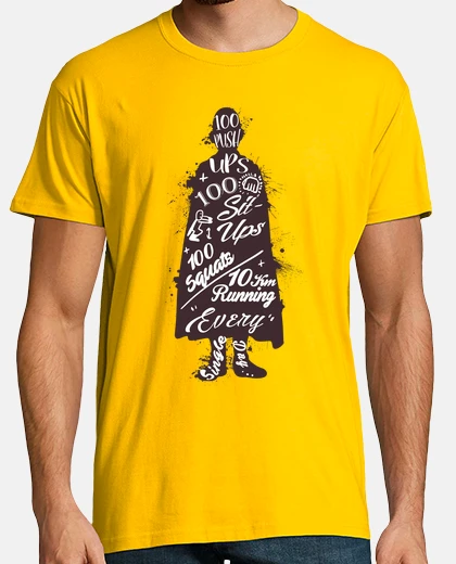 Tee-shirt Saitama hero training