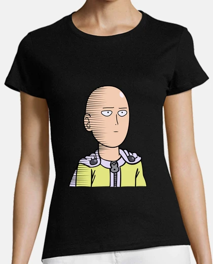 Playera Saitama One Punch Man Black