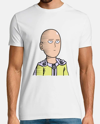Camiseta Saitama One Punch Man White