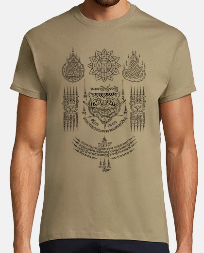 Tee-shirt sak yant tatouage traditionnel v02