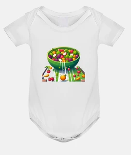 Salad organic food from fruits and vege