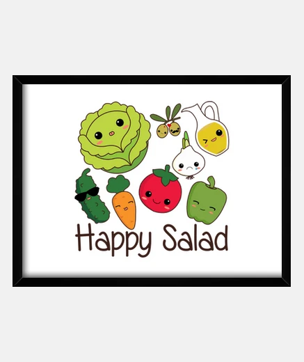 Cadre salade heureuse